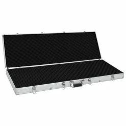 VidaXL Mallette pour arme à feu Argenté 118 x 38 x 12 cm Aluminium -Autres Soldes image 6 91862