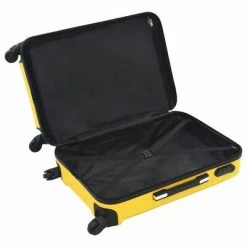 VidaXL Valise rigide 3 pcs Jaune ABS -Autres Soldes image 6 91876