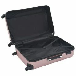 VidaXL Valise rigide 3 pcs Doré rose ABS -Autres Soldes image 6 91888